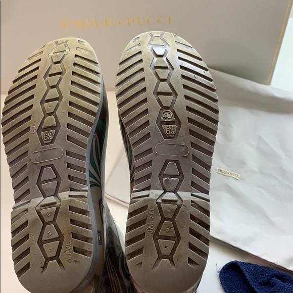 Authentic Emilio Pucci receipts, included,in picture, high waterproof rain boots - Picture 6 of 13